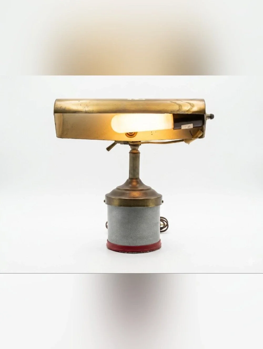 Vintage Industrial Steampunk Desk Lamp Brass Adjustable Bankers Piano Light Work